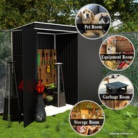  Wenzhou Хозблок-сарай запираемый с односкатной крышей 1810x1185x840