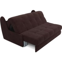 Диван Мебель-АРС Аккордеон Барон №2 ППУ 155x200 (велюр шоколад HB-178/16)