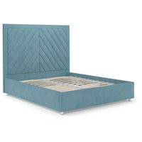 Кровать Мебель-АРС Мишель 140 (голубой/Luna 089)