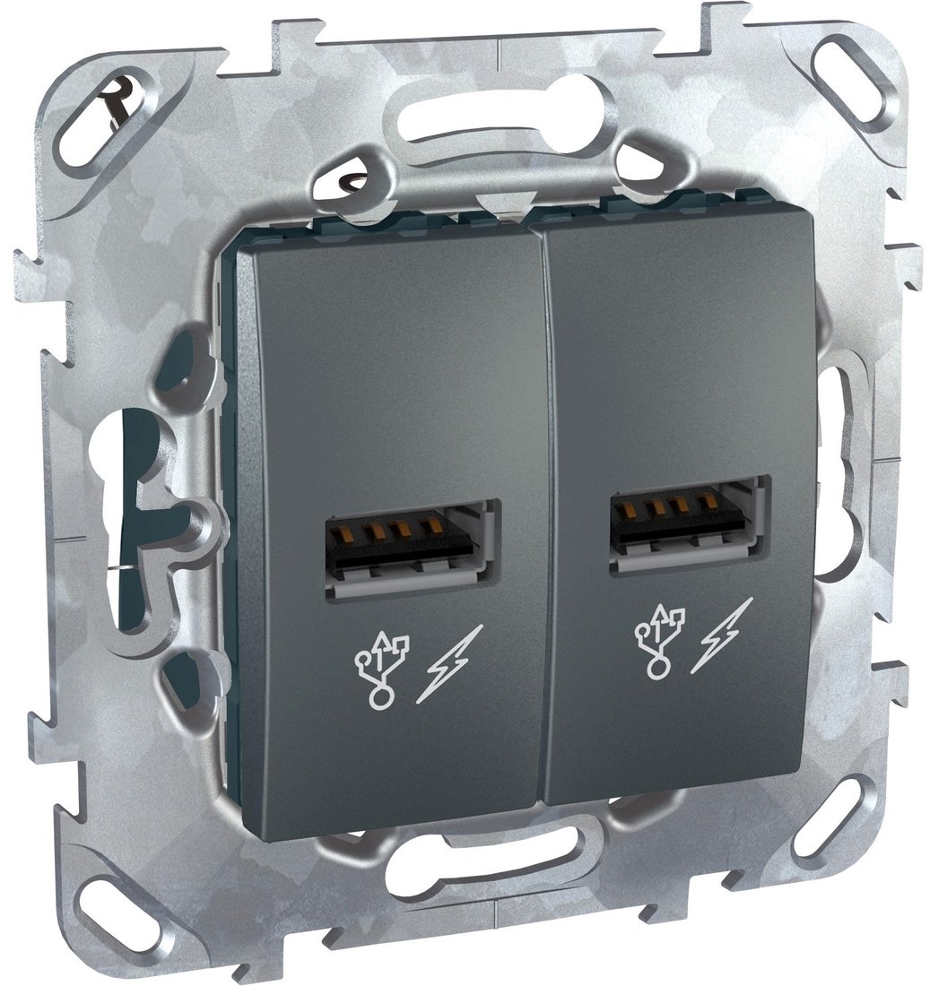 

Розетка USB Schneider Electric Unica MGU5.928.12ZD