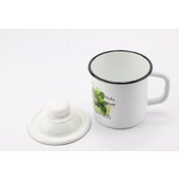 Кружка Эмаль Базилик 01-0207/4 (с крышкой)