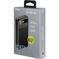 Внешний аккумулятор TFN Porta LCD PD 22.5W 20000mAh (черный)