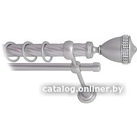 Карниз для штор Lm Decor Кубок 110 2р витой 25/16мм (сатин, 2.4м)