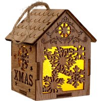 Елочная игрушка Luazon Lighting Домик со снежинками 6117284