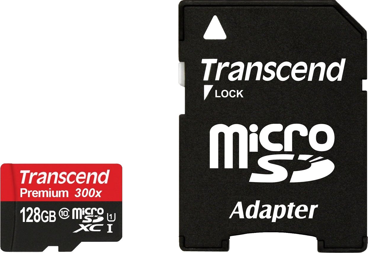 

Карта памяти Transcend microSDXC UHS-I 300x Premium (Class 10) 128GB (TS128GUSDU1)