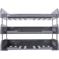 Лоток для бумаг BRAUBERG File 238108 (серый)