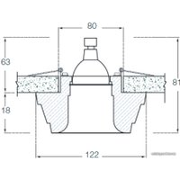 Точечный светильник Donolux Decoro DL211G/1