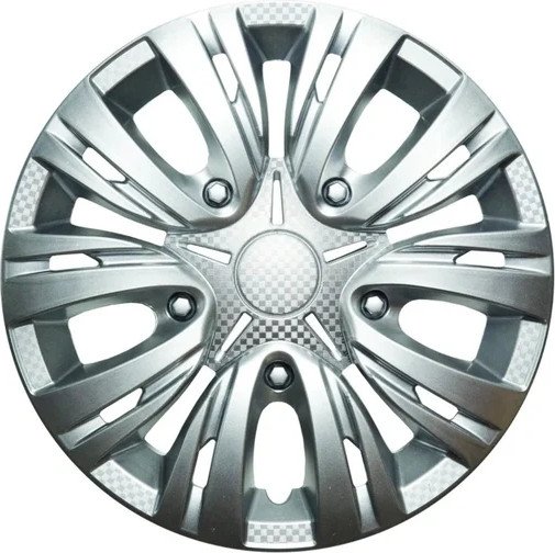 

Набор колпаков на диски Lion Лион 13" карбон пруж. LW1308 (2шт, серебристый)