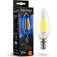 Светодиодная лампочка Voltega Crystal Candle 6W 2800K E14 7019