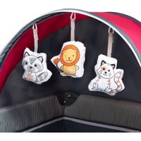 Манеж-кровать Lionelo Sven Plus (розовый/серый)