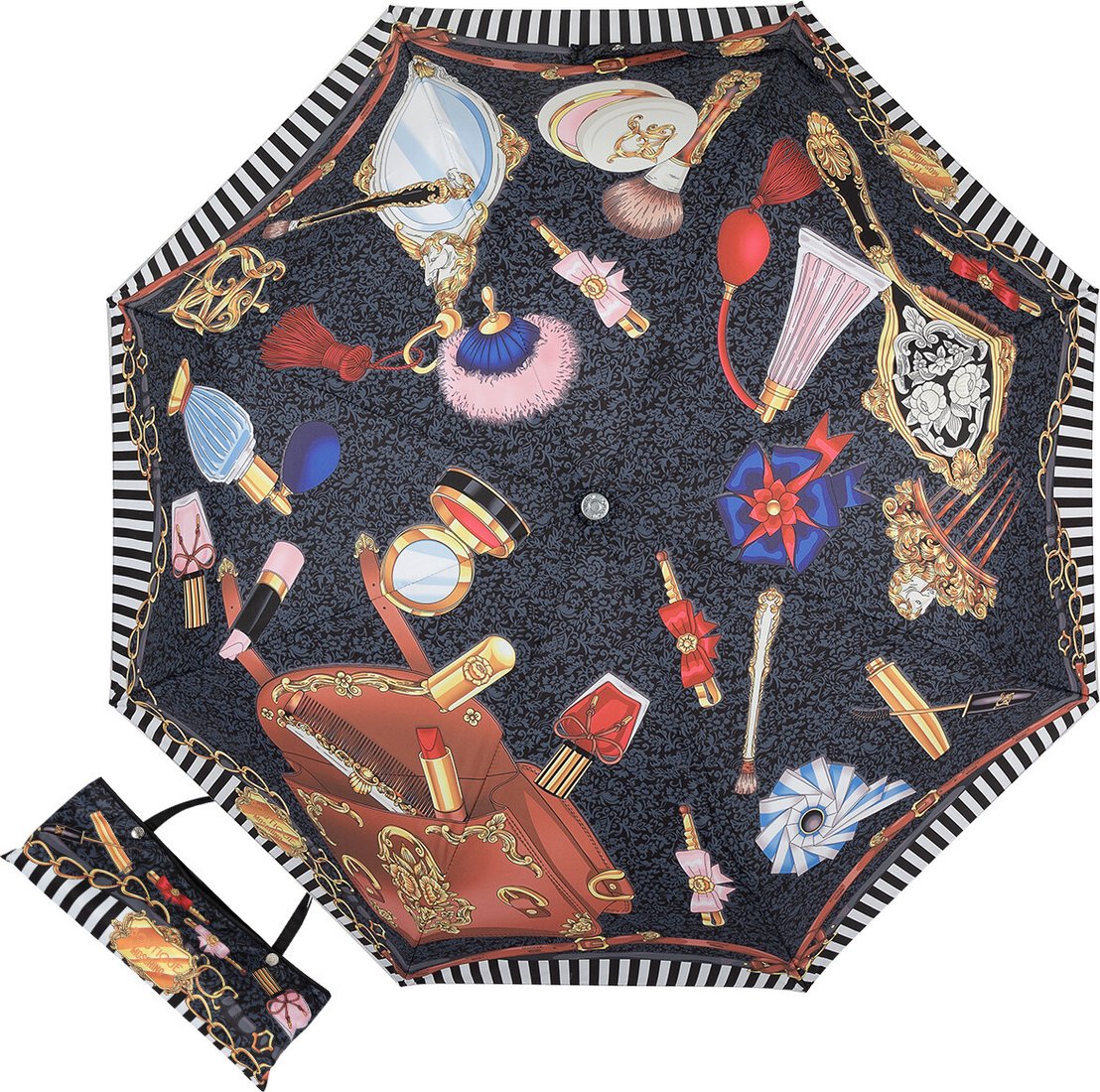 

Складной зонт Moschino 7942-OCA Make up Black