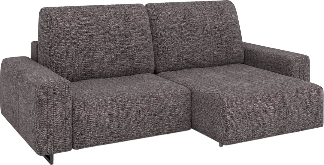 

П-образный диван Rivalli Уолтер УП 1000 + 1000 + оттоманка + угловая секция + 1000 (Doris Royal Grey/черный муар)