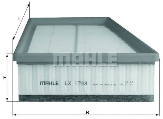 

Воздушный фильтр Mahle Knecht LX1748