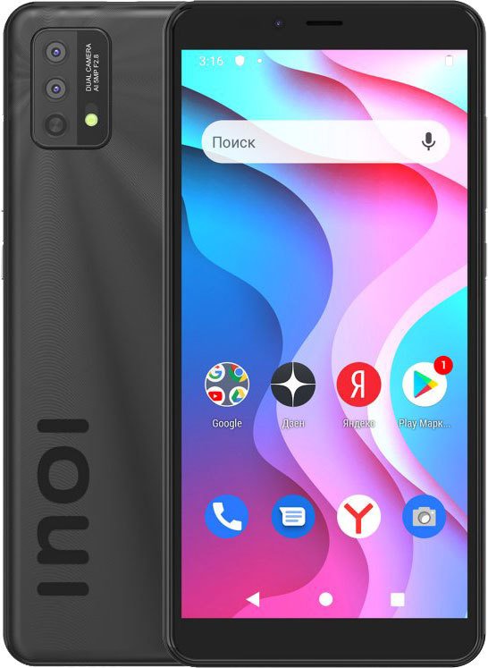 

Смартфон Inoi A52 Lite 32GB (черный)