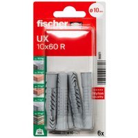 Дюбель универсальный Fischer UX 10X60 R K NV 90871 (6 шт)