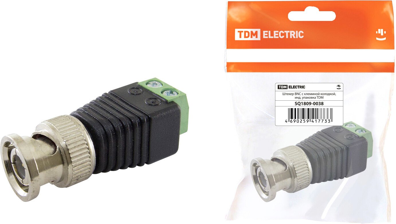

Разъем штекер TDM Electric SQ1809-0038 BNC (с клеммной колодкой)