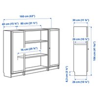 Книжный шкаф Ikea Billy/oxberg s79483590