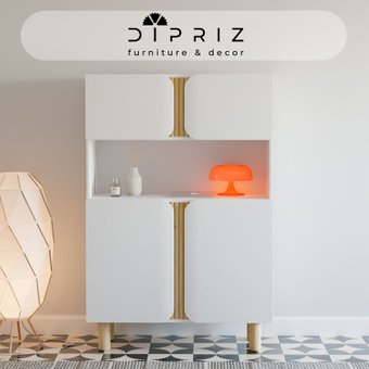 Шкаф-гармошка Диприз Ola 2 дв. + 2 дв. Д.70039.1 (белый)