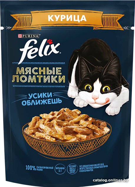 Пресервы Felix Мясные ломтики с курицей 75 г