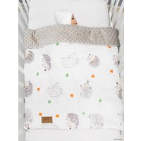 Плед Amarobaby Растем вместе Крошка Ежик 95x85 (серый)