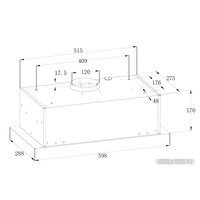 Кухонная вытяжка ZorG Basta 750 60 M (черный)