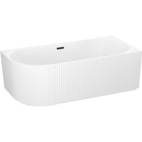 Ванна Wellsee Festive Fox 170x80 28730603R (пристенная ванна (правая) белый глянец, экран, ножки, сифон-автомат матовый черный) в Бресте