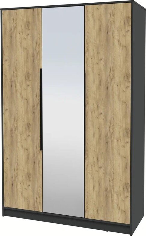 

Шкаф распашной Интерлиния Концепт КТ-Ш3з (дуб золотой/антрацит)