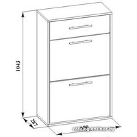 Тумба для обуви Сокол ТП-2 дуб сонома/белый