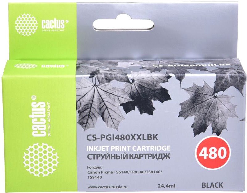 

Картридж CACTUS CS-PGI480XXLBK (аналог Canon PGI-480XXL PGBK)