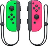 Joy-Con (неоновый зеленый/неоновый розовый)