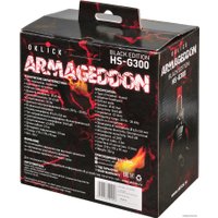 Наушники Оклик HS-G300 Armageddon (черный/красный)