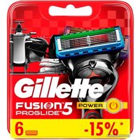 Сменные кассеты для бритья Gillette Fusion5 Proglide Power Red (6 шт) 7702018510047