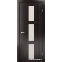 Межкомнатная дверь MDF-Techno Dominika 308 80x200 (орех темный, лакобель кремовый)