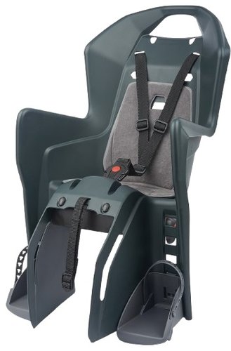 Детское велокресло Polisport Koolah Cfs (темно-серый/серебристый)