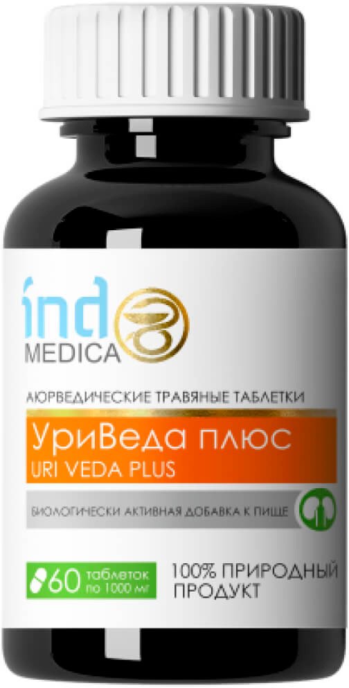 БАД Meitan Indo Medica УриВеда плю»: для почек и мочевого пузыря (60 таблеток)
