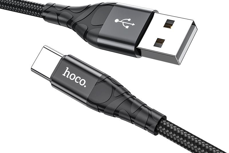 

Кабель Hoco DU02 Plus USB Type-A - USB Type-C (2 м, черный)