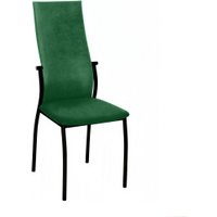 Стул Древпром Престиж ДП2-19 (черный матовый/катания изумруд)