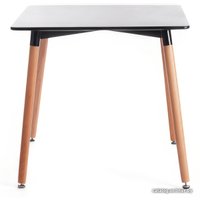 Кухонный стол TetChair John 80x80x75 (черный/натуральный)