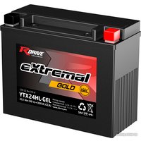 Мотоциклетный аккумулятор RDrive eXtremal Gold YTX24HL-GEL (22 А·ч)