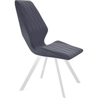 Стул Трия Матэо (белый муар/микровелюр Brendy Graphite)