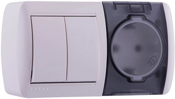 

Розетка Lezard Nata 710-0200-171 (белый)