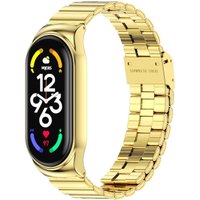 Браслет Mijobs блочный для Xiaomi Smart Band 7 (золотистый)