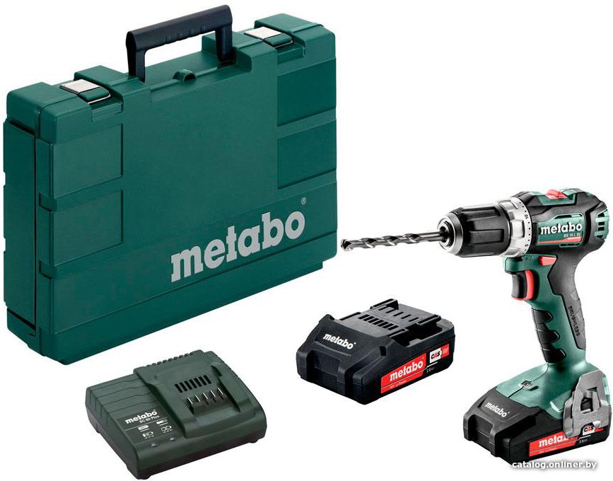Дрель-шуруповерт Metabo BS 18 L BL 602326500 (с 2-мя АКБ 2 Ah, кейс)