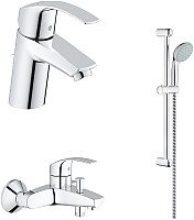 

Комплект смесителей Grohe Eurosmart 33265002 + 33300002 + 27853000