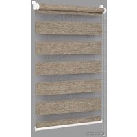 Шторы день-ночь Delfa СРШ 01МКД DN-4303 81x160 (латте, рисунок натур)