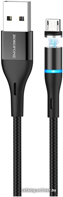Кабель Borofone BU16 microUSB (черный)