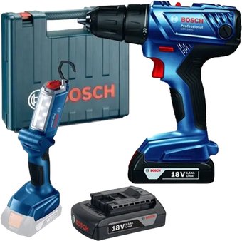 Дрель-шуруповерт Bosch GSR 180-LI Professional 06019F8103 (с 2-мя АКБ, кейс)