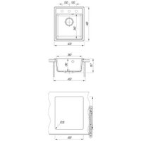 Кухонная мойка Dr. Gans Smart Оливия 42 25.140.B0580.404 (везувий)