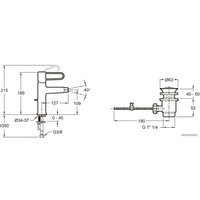 Смеситель Jacob Delafon Odeon Rive Gauche E21033-CP-CP