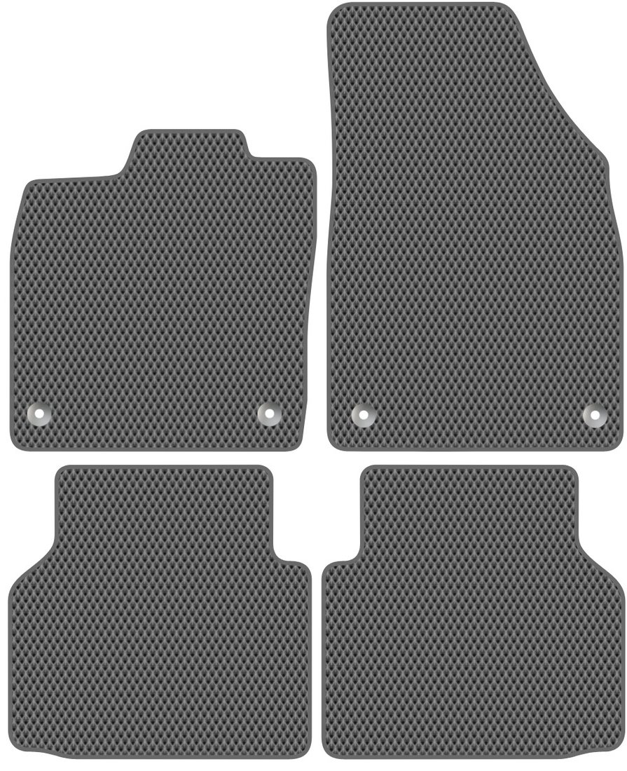 

Комплект ковриков для авто Alicosta Audi Q4 e-tron I (suv / SUV) 2021 - Н.В. (серый, ромб)